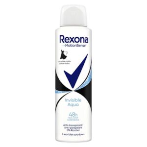 REXONA SPRAY INVISIBLE BLACK&WHITE INVISIBLE AQUA 150ml